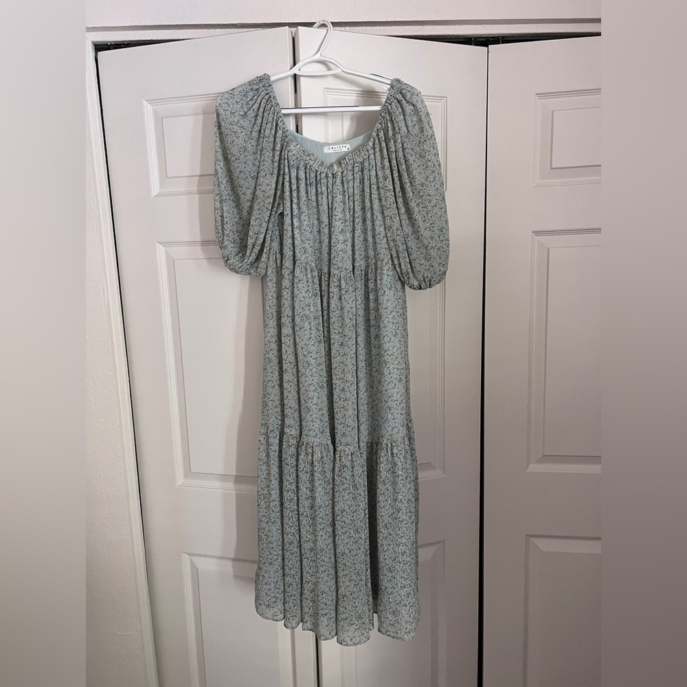 Floral puff sleeve dress